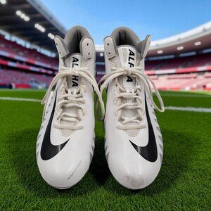 Nike Alpha Menace Football Cleats Men's White 880137-104 Size US 12 Shoes